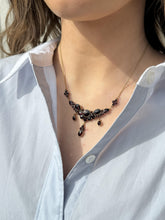 Vintage Rose Gold Garnet Necklace