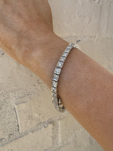 Vintage Platinum Diamond Tennis Bracelet 4 Carats