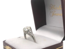 Platinum Art Deco 2.53 Carat Old European Cut Engagement Ring GIA