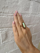 Vintage Vibrant Opal & Ruby Cocktail Ring 18K Yellow Gold