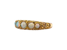 Victorian Era Rose Gold Opal Band 10K