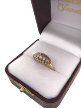 Victorian Rose Gold Opal & Rose Cut Diamond Diamond Ring