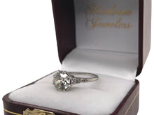 Vintage Platinum 1.69 Carat Old European Cut Solitaire Engagement Ring