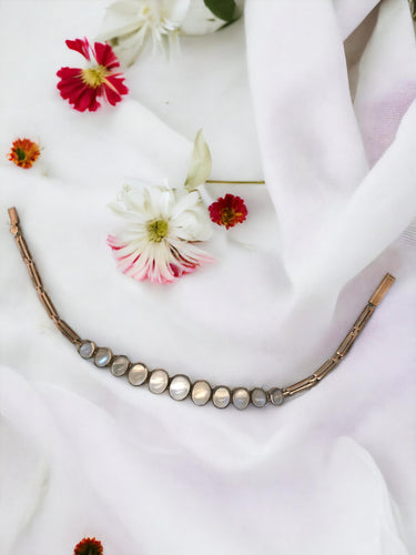 Victorian Era Rose Gold Moonstone Bracelet