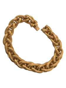 18K Yellow Gold Woven Link Bracelet