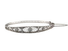 Art Deco Era Platinum Diamond Bangle Bracelet