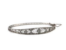 Art Deco Era Platinum Diamond Bangle Bracelet