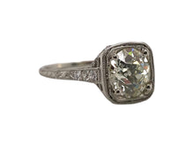 Edwardian Era 2.09 Carat Old European Cut Diamond Engagement Ring