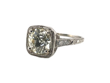 Edwardian Era 2.09 Carat Old European Cut Diamond Engagement Ring