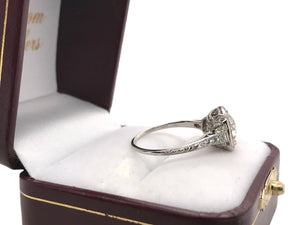 Edwardian Era 2.09 Carat Old European Cut Diamond Engagement Ring