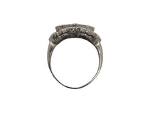 Retro Era Platinum Diamond Cocktail Ring