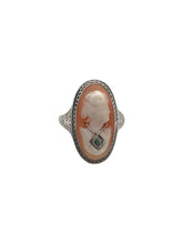 Art Deco 10K White Gold Cameo Ring