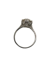 Art Deco 2.58 Carat Old European Cut Platinum Engagement Ring