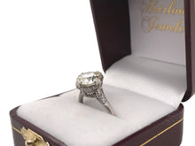 Art Deco 2.58 Carat Old European Cut Platinum Engagement Ring