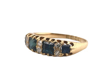 Victorian Sapphire & Diamond Band London 1868