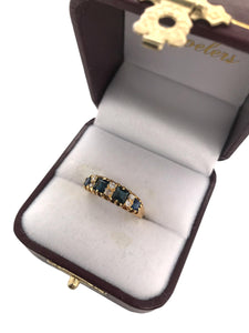 Victorian Sapphire & Diamond Band London 1868