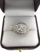 Edwardian 2.06 Carat Vintage Diamond Halo Engagement Ring