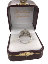 Edwardian 2.06 Carat Vintage Diamond Halo Engagement Ring