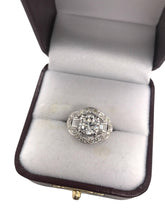 Platinum 1.0 Carat Old European Cut Diamond Engagement Ring