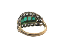 Georgian Era Emerald & Diamond Cocktail Ring