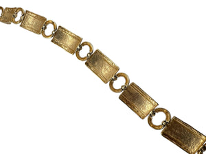 Heavy 14K Yellow Gold Roman Numeral Bracelet