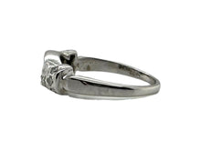 Unique Baguette & Round Diamond Band 14K White Gold