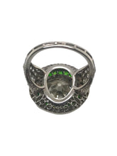 Platinum Art Deco Style 4.18 Carat Old Mine Cut Diamond Ring