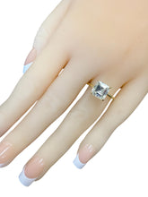 3.26 Carat Asscher Cut Diamond Engagement Ring GIA