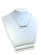 Vintage Diamond Bar Necklace 1 Carat