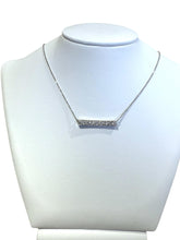 Vintage Diamond Bar Necklace 1 Carat