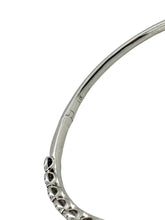 14K White Gold 1.5 Carat Diamond Bangle Bracelet