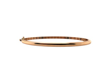 14K Rose Gold 1 Carat Diamond Bangle Bracelet