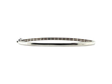 14K White Gold 1 Carat Diamond Bangle Bracelet