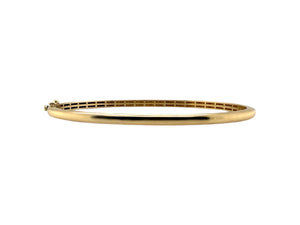 14K Yellow Gold 1 Carat Diamond Bangle Bracelet