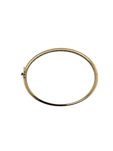 14K Yellow Gold 1 Carat Diamond Bangle Bracelet