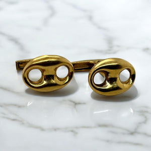 Vintage Gucci Cufflinks 18K Yellow Gold