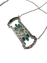 Vintage Diamond & Chrysoprase Conversion Necklace