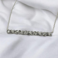 Vintage Art Deco Rose Cut Diamond Bar Necklace