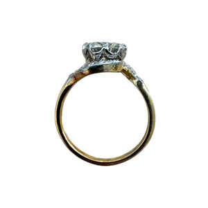 Vintage Art Nouveau Unique Diamond Engagement Ring