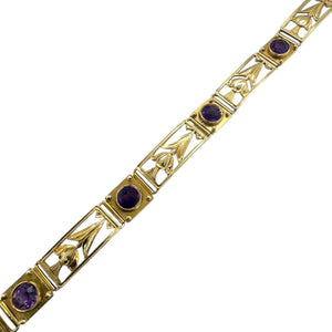 Vintage Edwardian Era Amethyst Bracelet Potter & Mellen Inc