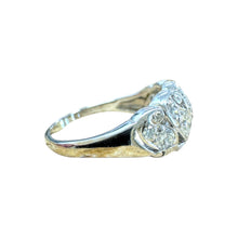 Vintage Art Deco Diamond Cocktail Ring 14K White Gold