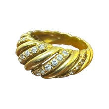 Vintage Rope Style Diamond Cocktail Ring