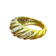 Vintage Rope Style Diamond Cocktail Ring