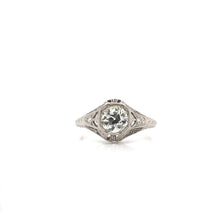 Antique Art Deco 0.85 Carat Diamond Platinum Engagement Ring