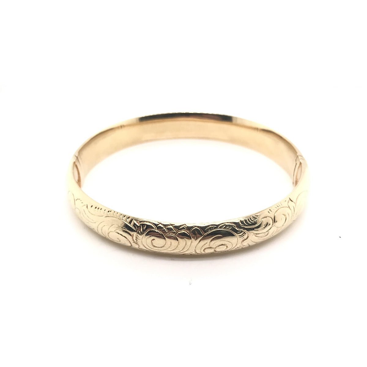 VINTAGE 14K GOLD BANGLE BRACELET – Heirloom Jewelers