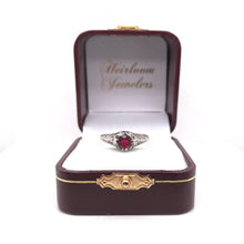 ART DECO 0.92 CARAT RUBY FILIGREE RING