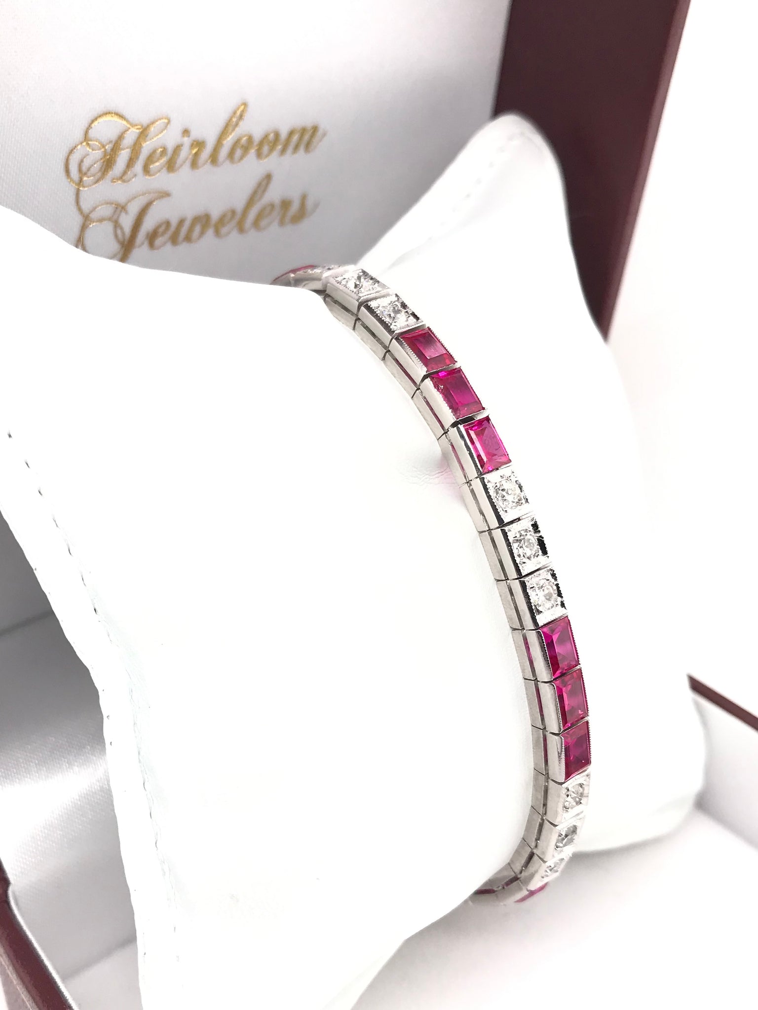 Art Deco Tiffany & Co Diamond Bracelet - Ruby Lane